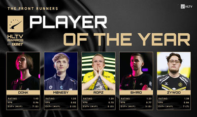 HLTV编辑：若Spirit开始夺冠，donk有望拿下Top1